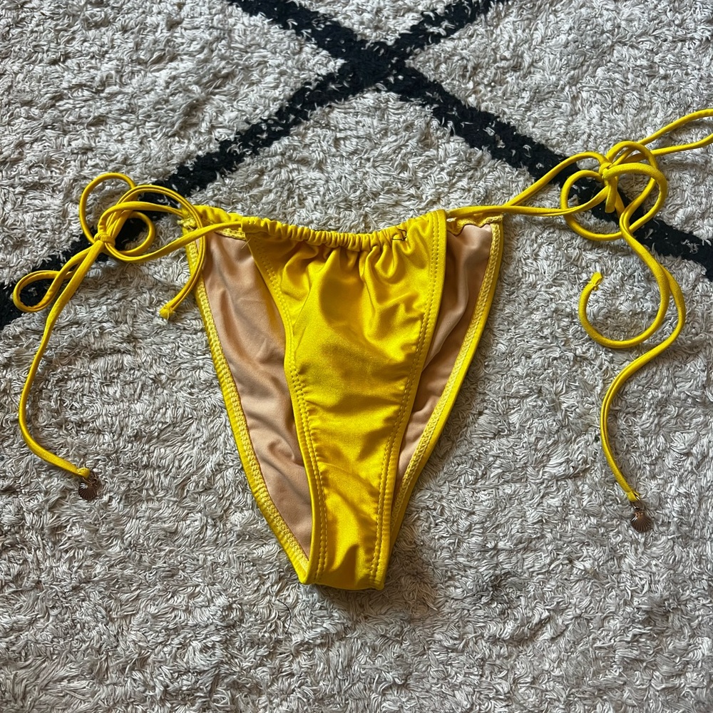 Yellow bikini bottoms
